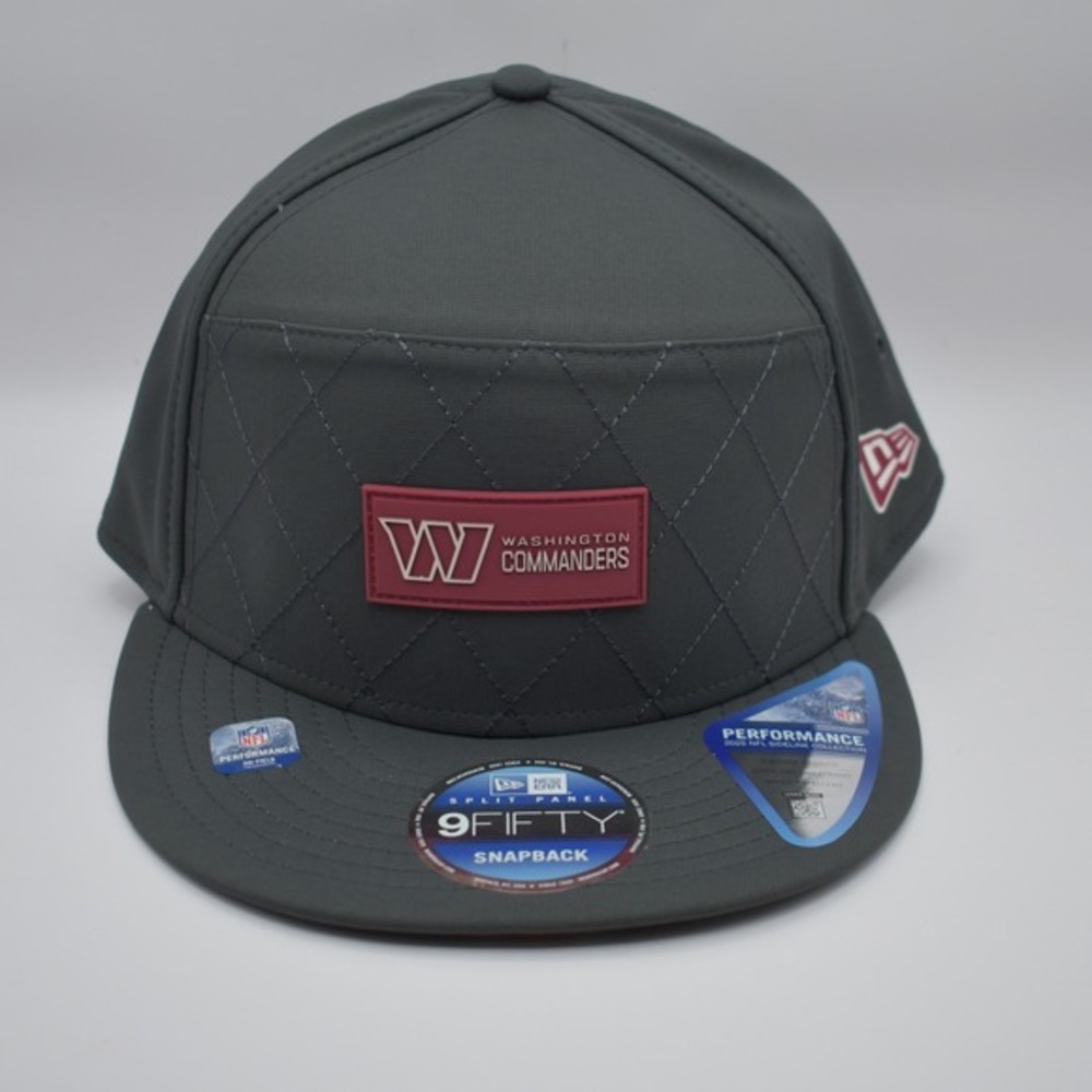 New Era 9FIFTY Washington Commanders Snapback 2025 NFL Sideline Hat Cap Charcoal